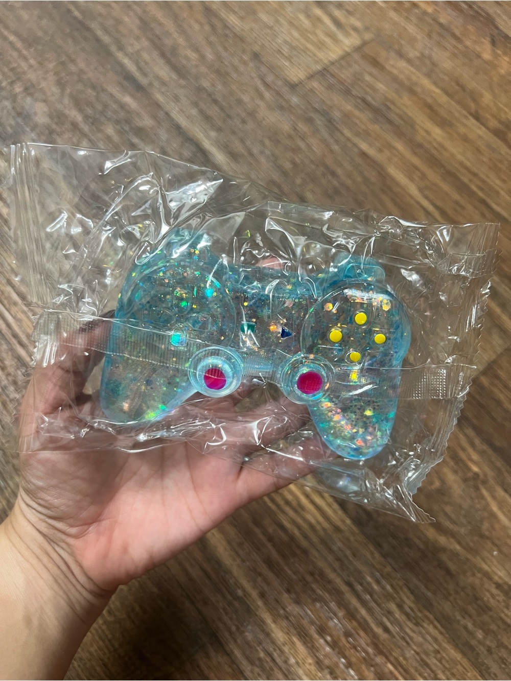Blue Glitter Game Controller Squishy